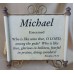 8 1/2 x 11 Name Scroll Wall Plaque