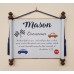 8 1/2 x 11 Name Scroll Wall Plaque